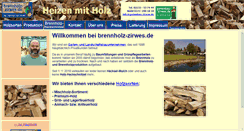 Desktop Screenshot of brennholz-zirwes.de
